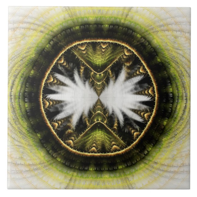 Padrão fractal místico místico brilhante (Frente)