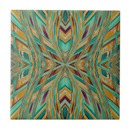 Padrão Fractal Vibe Tribal Nativo Americano em