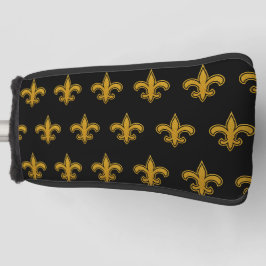 Padrão Francês Fleur De Lis Dourado e preto Putter