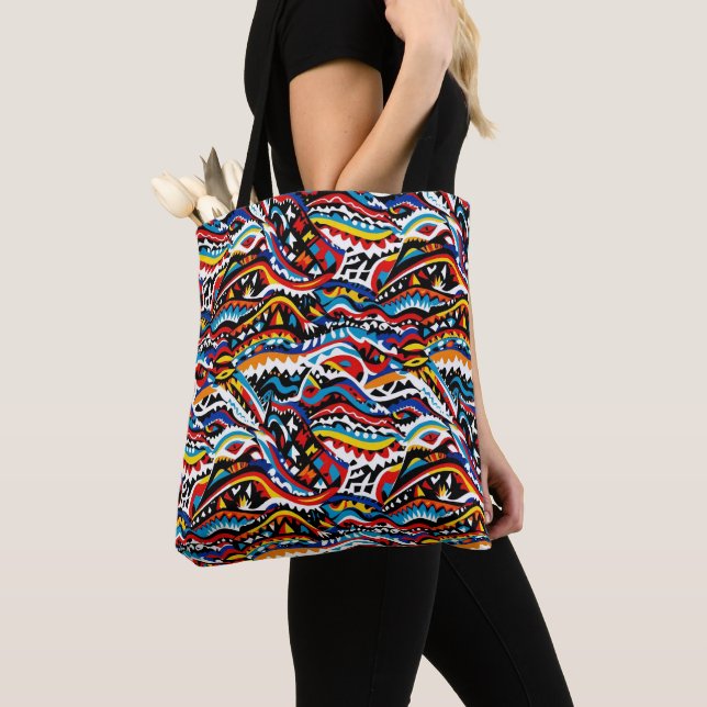 Padrão geométrico abstrato design 36 - Tote Bag (Close Up)