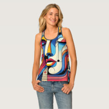 Padrão Geométrico Abstrato Negrito para Mulheres