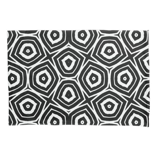 Padrão Geométrico Abstrato Preto e Branco (Frente)