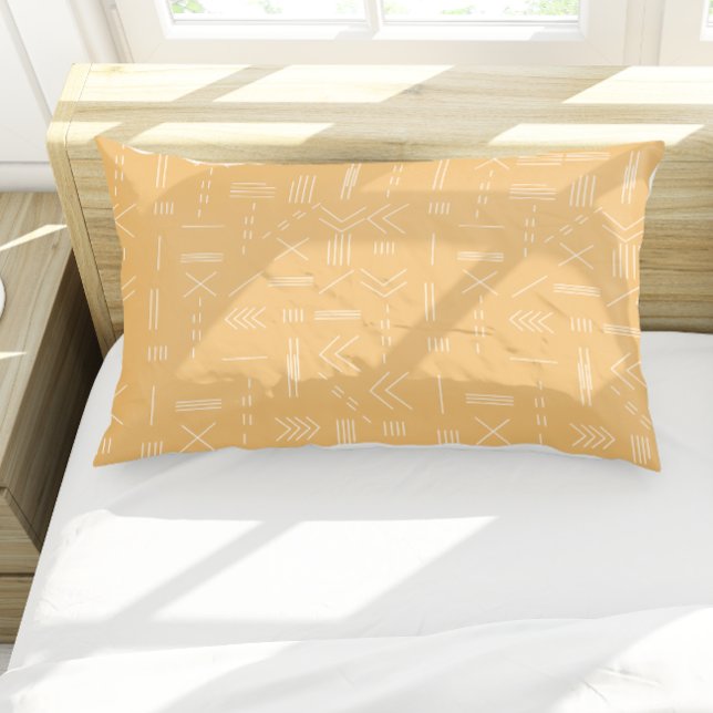 Padrão Geométrico Amarelo Moderno Gordo (Yellow Modern Gorgeous Geometric Pattern Pillow Case)