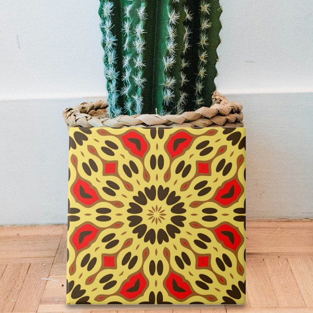 Padrão Geométrico Amarelo Negro Oriental (Criador carregado)