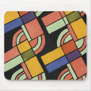 Padrão Geométrico Art Deco - Mousepad