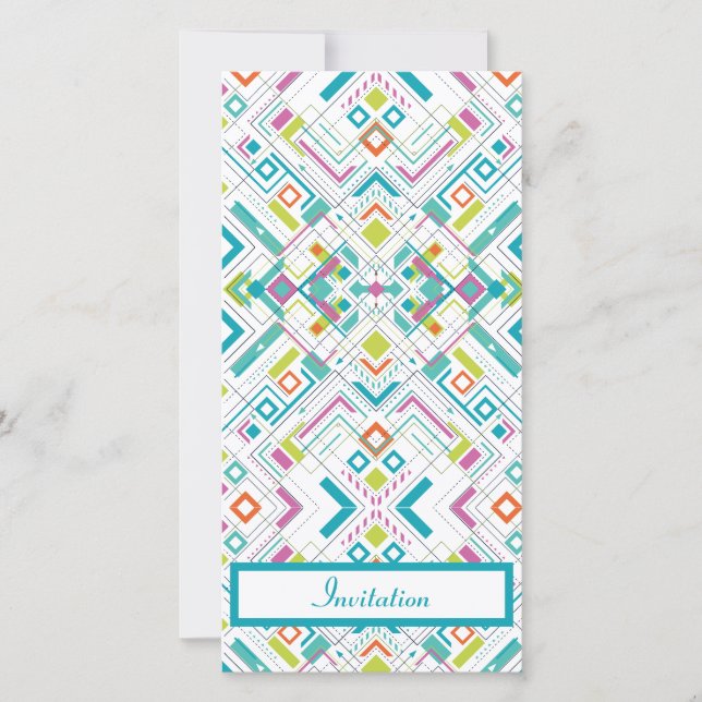 Padrão geométrico asteca (Frente)