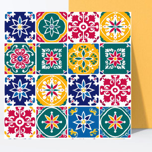 Padrão geométrico Coloroso Moderno Mediterrâneo,