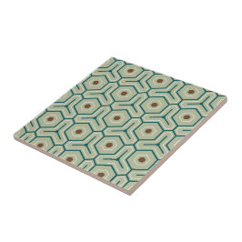 Padrão geométrico com hexágonos entrelaçados