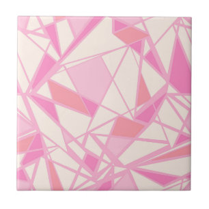 Padrão geométrico cor abstrata rosa