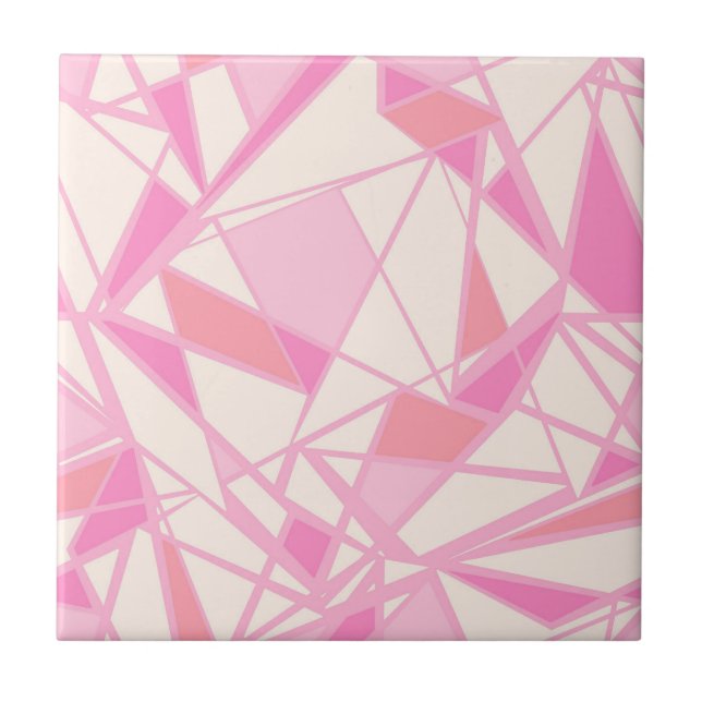 Padrão geométrico cor abstrata rosa  (Frente)