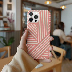 Padrão Geométrico Cor-de-Rosa Esbranquiçada - Stri