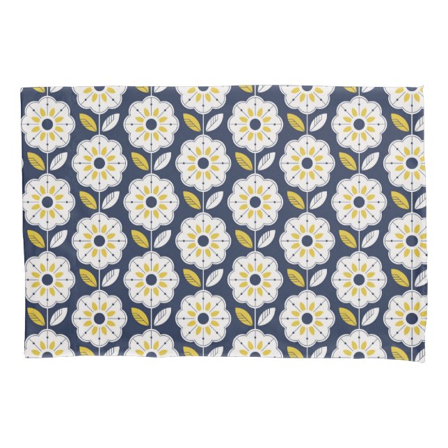 Padrão Geométrico da Flor Vintage (Frente)