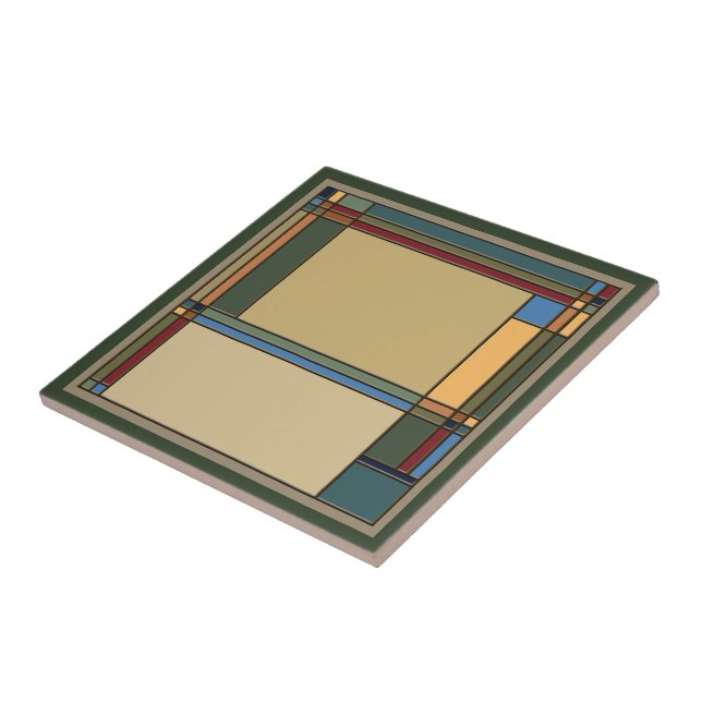 Padrão Geométrico de Artes e Artesanatos Negros At (Lateral)