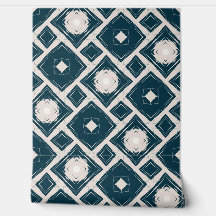 Padrão Geométrico De Azulejo Preto E Creme Moderno