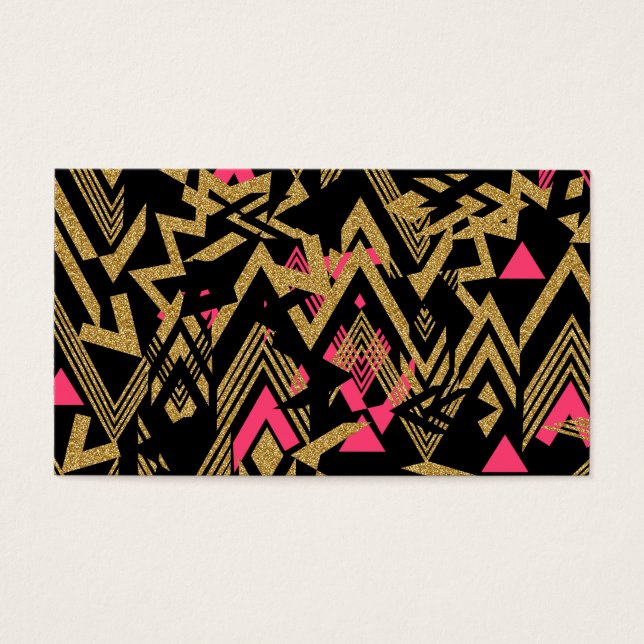 Padrão geométrico de folga dourada da tendência le (Frente)