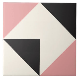 Padrão Geométrico de Forma Moderna Rosa