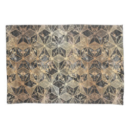 Padrão geométrico de mármore e Dourado