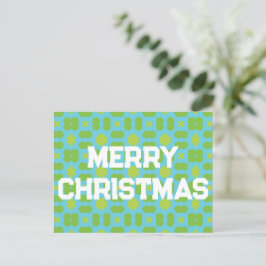 Padrão geométrico de Natal - Cartão postal de Féri