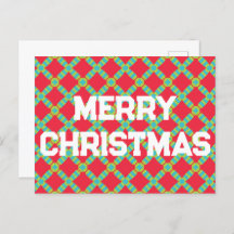 Padrão geométrico de Natal - Cartão postal de Féri