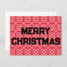 Padrão geométrico de Natal - Cartão postal de Féri