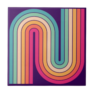 Padrão Geométrico de Stripes com Estilo Retroativo