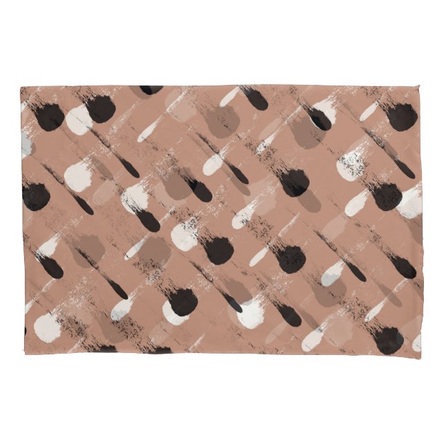 Padrão Geométrico de Stripes Marrom Sem Costura (Frente)