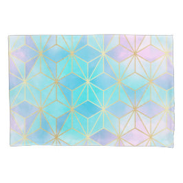 Padrão Geométrico de Vidro Iridescente