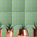 Padrão Geométrico do Boho, Étnico Verde Elegante<br><div class="desc">Design decorativo único e elegante com um padrão sem soldadura feito de formas geométricas em tons de verde e bege.</div>