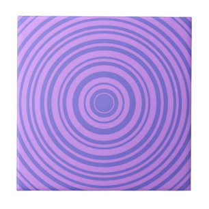 Padrão Geométrico do Círculo Azul Roxo Hipnótico