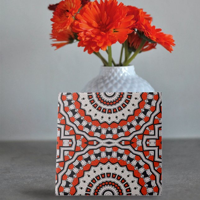 Padrão Geométrico do Complexo Branco Vermelho Pret (Criador carregado)