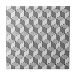 Padrão Geométrico do Cubo da Cinza Moderna