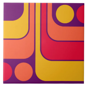 Padrão Geométrico do Estilo de Imagem Retroativa d