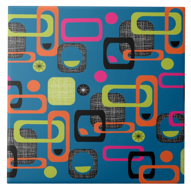 Padrão Geométrico do Funk do Meio século Moderno (Frente)