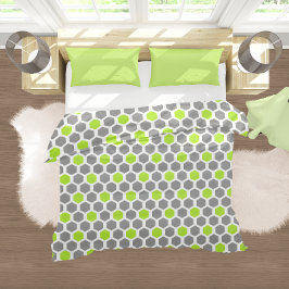 Padrão Geométrico do Hexágono da Cinza Verde limão