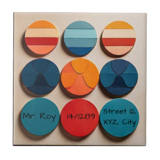 Padrão Geométrico do Meio século Moderno do Nome P