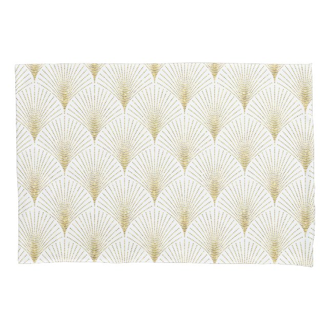 Padrão Geométrico Dourado de Art-deco Elegante (Frente)