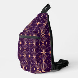 Padrão geométrico elegante com diamante laranja