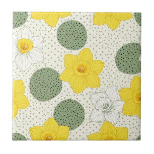 Padrão Geométrico Floral de Narciso Botânico (1)