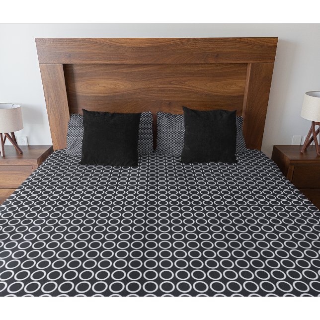 Padrão Geométrico Moderno de Preto e Branco (Criador carregado)