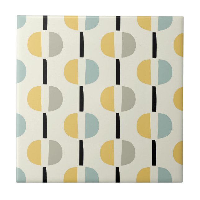 Padrão Geométrico Moderno do Meio século Retroativ (Frente)