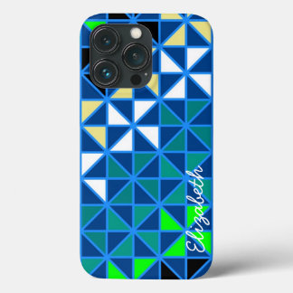 Padrão Geométrico Moderno dos Quadrados Retro