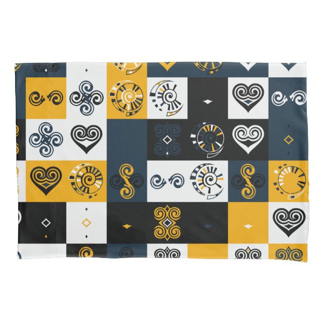 Padrão geométrico moderno tendência amarelo (Frente)