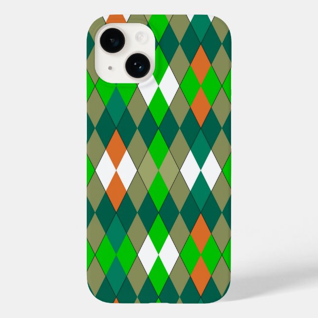 Padrão geométrico multicolorido romboides minimali (Verso)