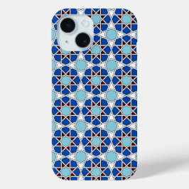 Padrão Geométrico Oriental White Marroquino