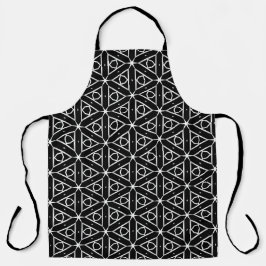 Padrão Geométrico Preto Branco e Prata