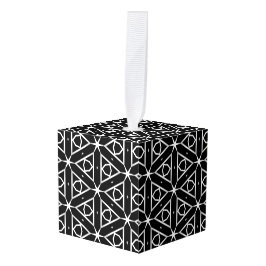 Padrão Geométrico Preto Branco e Prata