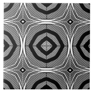 Padrão geométrico preto-branco-vírgula