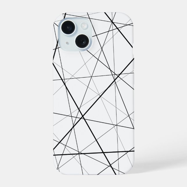 Padrão geométrico preto e branco (Verso)