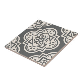 Padrão Geométrico Quatrefoil Decorativo Cerâmico T