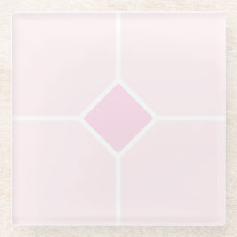 Padrão geométrico rosa-claro e branco